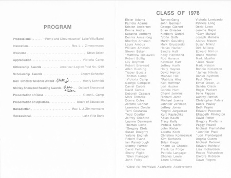 Victoria Camp's album, Commencement Program