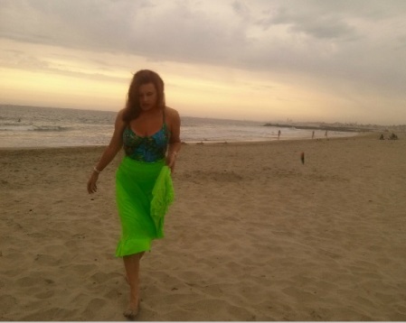 Margot at Newport Beach August 2014
