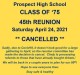 Prospect Class of 75 Reunion - CANCELLED reunion event on Apr 24, 2021 image