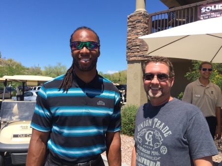 David and Larry Fitzgerald at Alice Cooper's