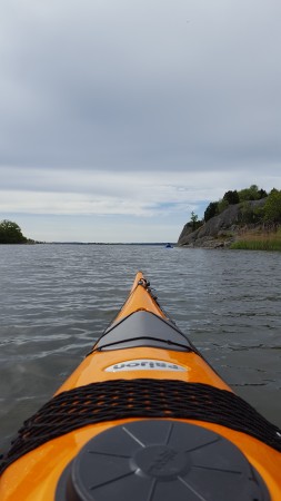 Kayaking near Karlskrona, Sweden.