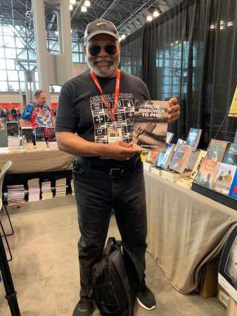 Displaying my book at the Javitz Center in NYC