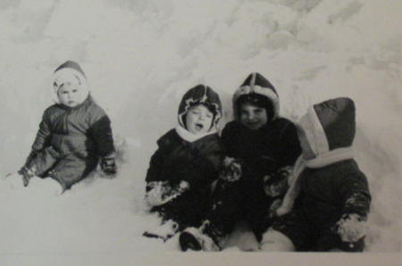 Sitting in the snow