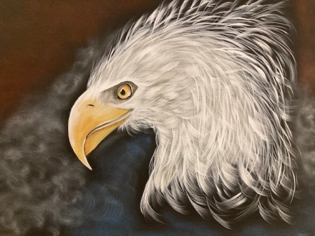 Liberty Eagle Canvas Painting 