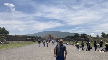 Teotihuacan Aztec ruins are outside Mexico Cit