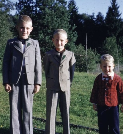 Germany. 1954. Me on right. 