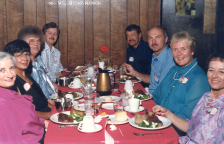 1986 class reunion table