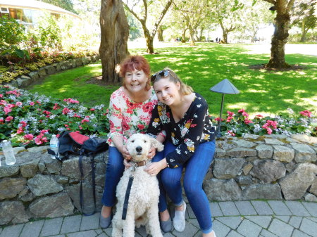 with Haley & Juno at Burchard Gardens, Victori