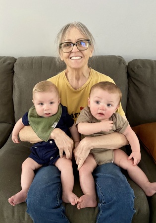 My first two grandchildren, Crew and Dash ♥️