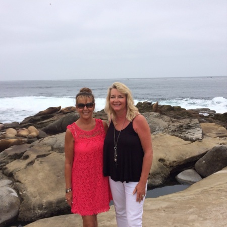 Me & friend Dawn at La Jolla, Ca. Aug. 2015