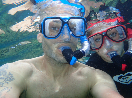 Snorkeling with my clone.