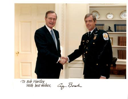 Meeting President George Bush 