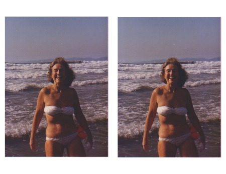 Mom in her element, 1984.  Playa del Rey
