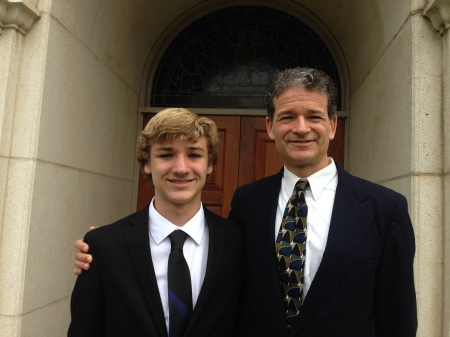 My son Kris and I at USD.