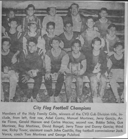 1966-67  Holy Family Cowboys not colts