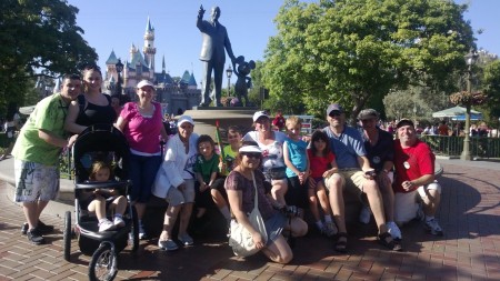 the gang at Disneyland