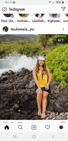 Makenzie's graduation  Hana Maui Class of 2020