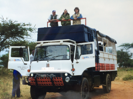 Our expedition truck in East Africa