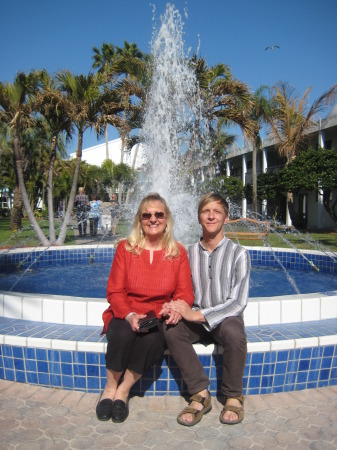 My son. Doug and me in beautiful Florida.