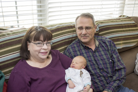 Marilyn & Fred Torrance with Lucas (2 wks old)