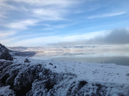 Mono lake in the winter