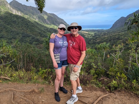 Hiking on the East side of Oahu January 2024