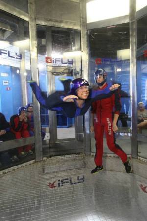 Indoor skydiving