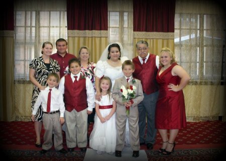 My daughter Christina's Wedding family picture