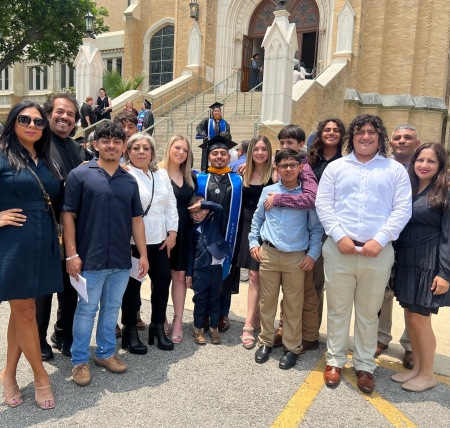 Part of the group at Graduation 