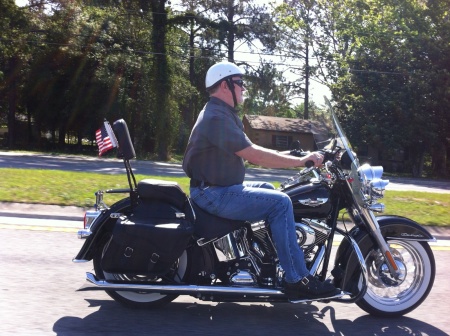 On my 2013 HD Softail Deluxe 