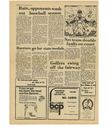 Kevin Christian's album, 1981 Drumbeat Newspaper 