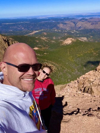 My Sweetie & Me descending Pike’s Peak