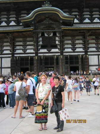 In Nara, Japan with my pen friend Yoshie