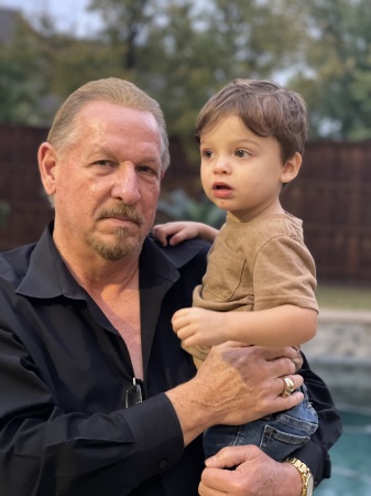 P Paw 'David' and grandson Silas