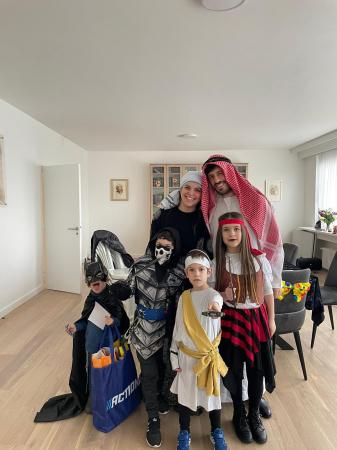 Purim 2023  daughter Hadassah and family