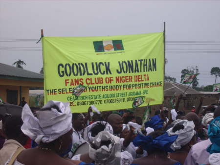 Presidential campaign, 2011 , Bayelsa, Nigeria