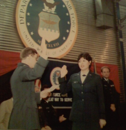 Commission  into the Air Force. June 26, 1982