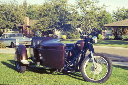 1952 AJS w/ Indian sidecar