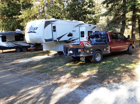 Camping at Lost Moose campground Idaho