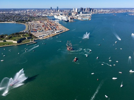 USS Constitution at Castle Island