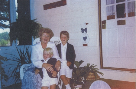 Bettie Upton and Grandsons, Matt and Clint