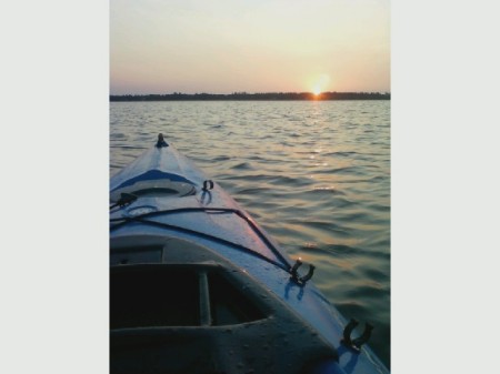 Sunset from my kayak