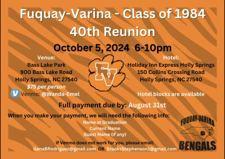 Fuquay-Varina High School Reunion 