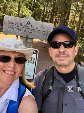 Gail and Dennis, favorite hike in Or 