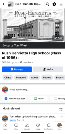 Virtual Reunion: Rush Henrietta High School Reunion