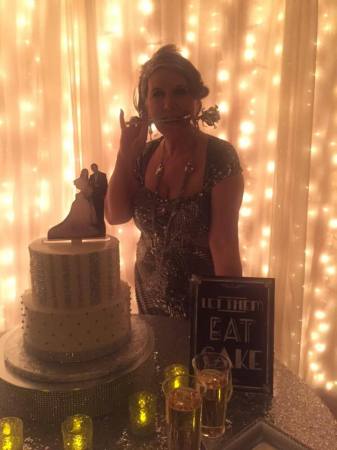 Clowning around at the cake table