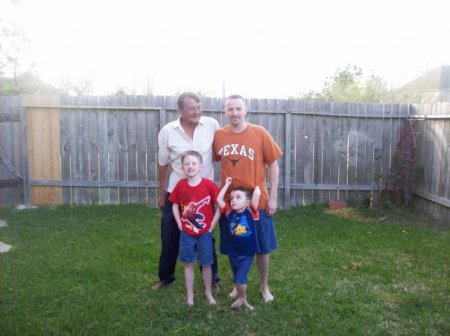 Brian with his Dad Robert & boys