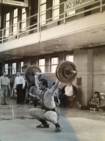 Competing in 1981  (275 lbs)