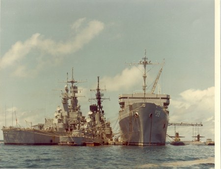 USS Memphis (SSN 691) Diego Garcia 1980