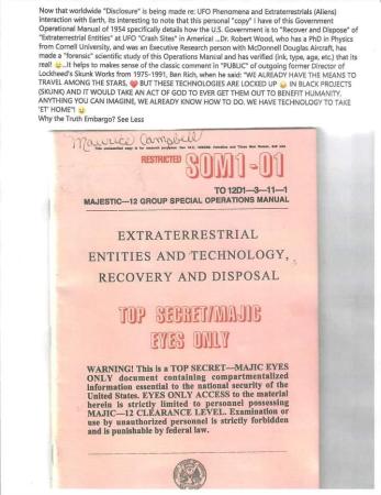 Top Secret (1954) SOM1-01 MANUAL ETs & UFOS